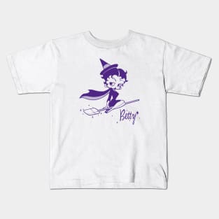 Betty Boop - Halloween witch tie dye Kids T-Shirt